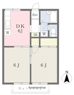 ルピナス手形【2階】の間取り