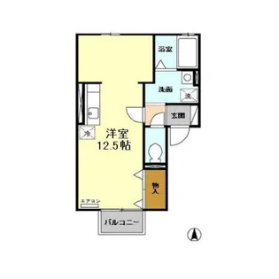 セジュールブリエ【1階】の間取り