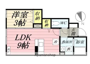グランモア手形山【102号室】の間取り