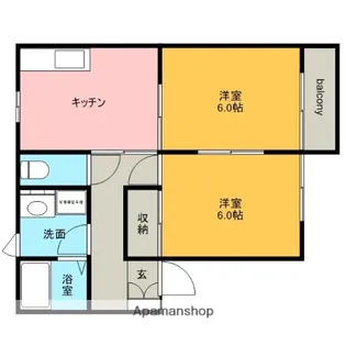 WISTER寺内A【101号室】の間取り