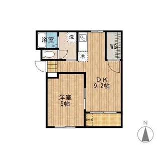 サンパティークS【202号室】の間取り