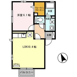 エステート御所野【1階】の間取り