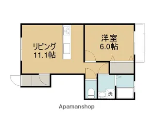 メゾンドネージュA【i号室】の間取り