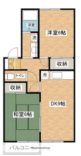 エスプラネード八幡【201号室】の間取り