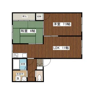 グランディール泉【2階】の間取り