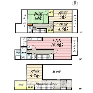 秋田アーバンハウス【C-1号室】の間取り