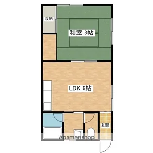 K・ハウス【6号室】の間取り