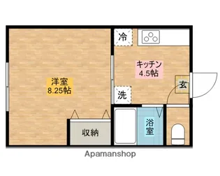 アイディール【202号室】の間取り