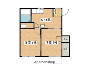 コーポヴィラ上村B【203号室】の間取り