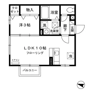 メルヴェイユ手形【1階】の間取り