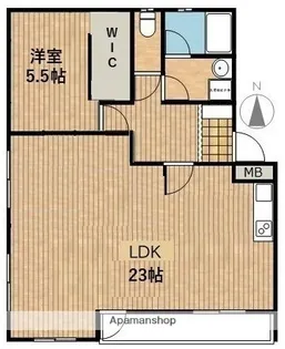 サニーサイドコート【B301号室】の間取り