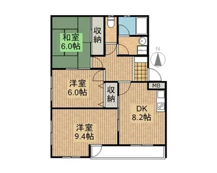 サニーサイドコート【A201号室】の間取り