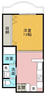 RIVERSIDEMANSION【106号室】の間取り