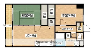 カサ・デ・おおまち【5階】の間取り