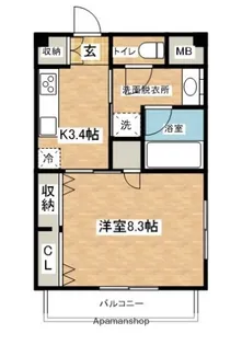 パークヒルズ泉【3階】の間取り