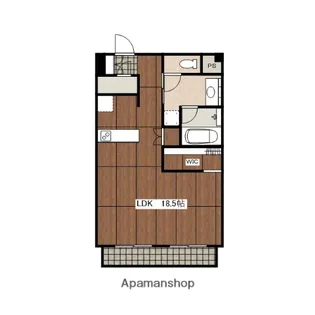 パークヒルズ泉【103号室】の間取り
