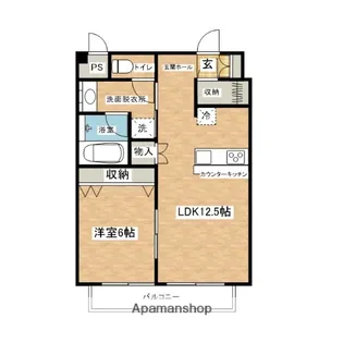 パークヒルズ泉【405号室】の間取り