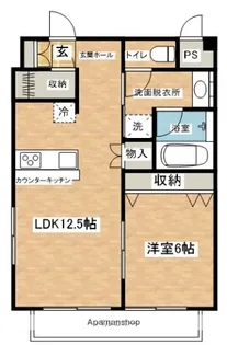 パークヒルズ泉【505号室】の間取り