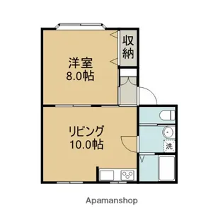 ハイツサンバード【1階】の間取り