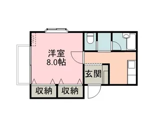 スカイハイツMM【1-D号室】の間取り