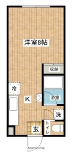 アイリス和賀【110号室】の間取り