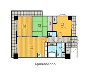 ダイアパレス中園町【301号室】の間取り