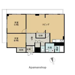 ロイヤルマンション【305号室】の間取り