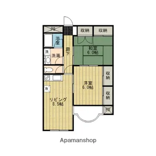 アルファーコート【2階】の間取り