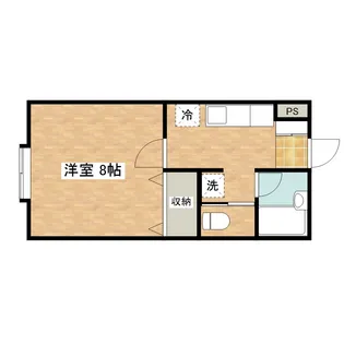 メゾンドペルルⅠ【103号室】の間取り