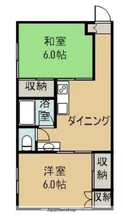 松原ハイツ【1階】の間取り