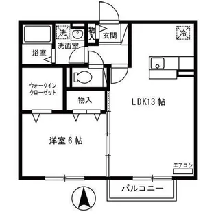 グランシャリオ B【2階】の間取り