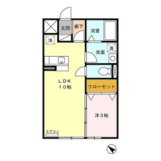 プレステージ南通【1階】の間取り