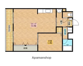 マンションパレロワイヤル【806号室】の間取り