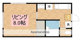 平成コーポ広面Ⅱ【101号室】の間取り