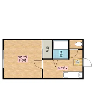 平成コーポ広面Ⅱ【102号室】の間取り
