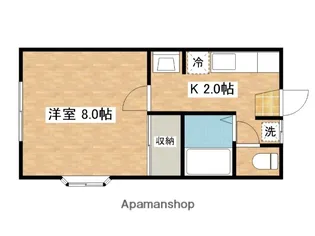 平成コーポ広面Ⅱ【106号室】の間取り