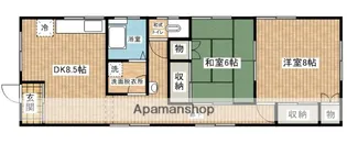 金沢アパート【2号室】の間取り