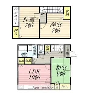 ゼネラル瀬川【1階】の間取り