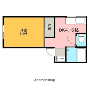 レジデンス高橋【1号室】の間取り