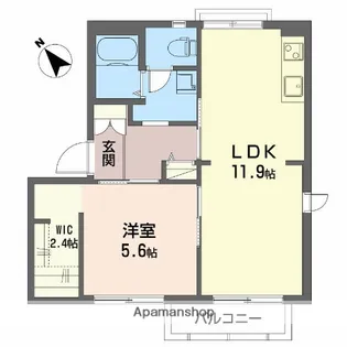 グローリー【1階】の間取り