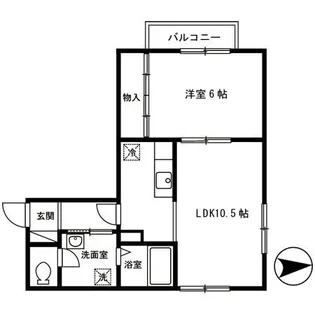 グナンドール九【2階】の間取り