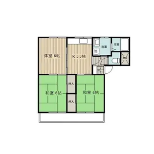 プライムコート武田【106号室】の間取り