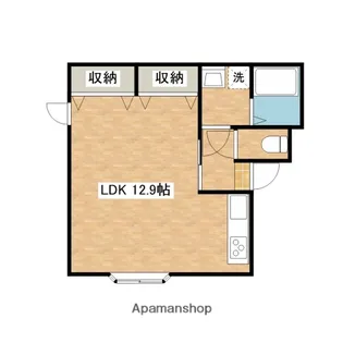 ほっと泉【302号室】の間取り