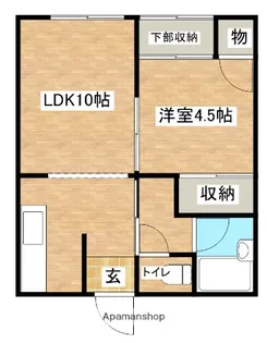 コーポ五ノ口【2階】の間取り