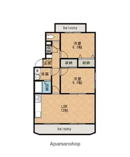 ユーミーマンション藤澤【202号室】の間取り