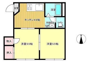 タウニィ広面【2階】の間取り
