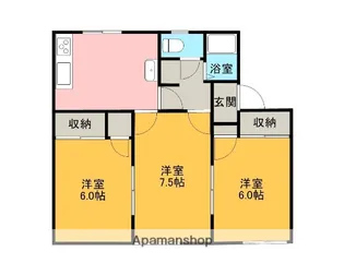 セジュール梨苑A【203号室】の間取り