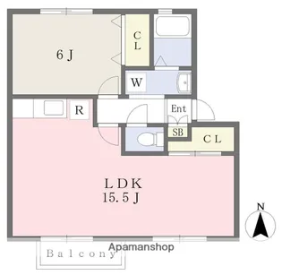 セジュールK’S−Ⅱ【1階】の間取り