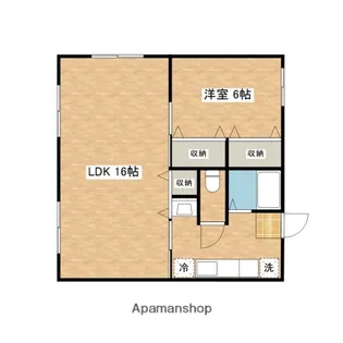 コーポサムⅡ【1階】の間取り
