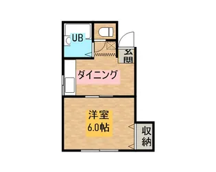 アビタシオ楢山【102号室】の間取り